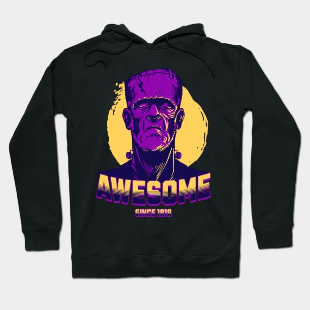 Funny Halloween Birthday Frankenstein Hoodie by Emmi Fox Designs